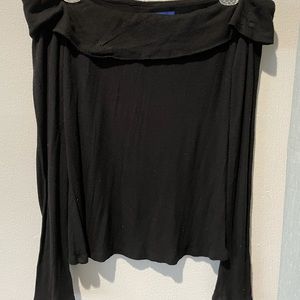 Off the shoulder long sleeve top